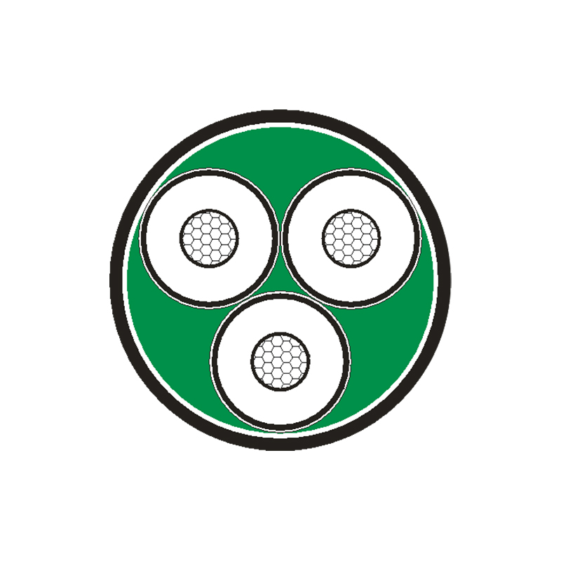 Cabo de alimentação isolado em XLPE para tensão nominal 3,6/6kV -26/35kV