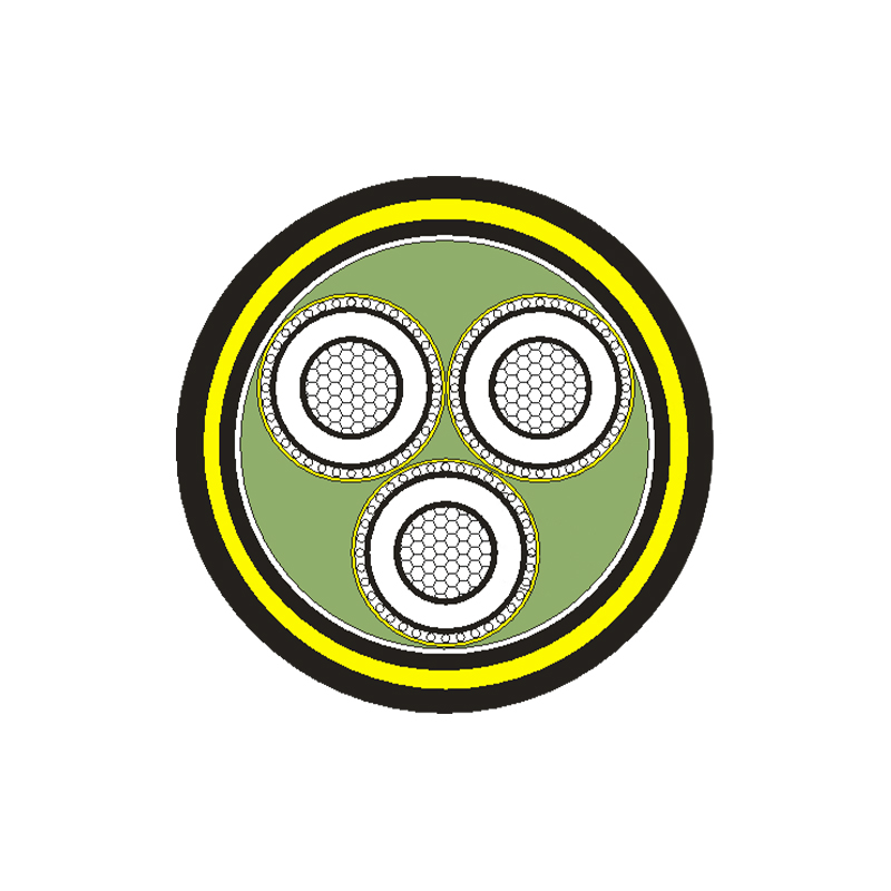 Cabo de alimentação isolado em XLPE para tensão nominal 3,6/6kV -26/35kV