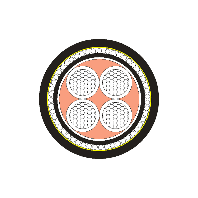 Cabo de alimentação isolado em XLPE/PVC para tensão nominal 0,6/1kV