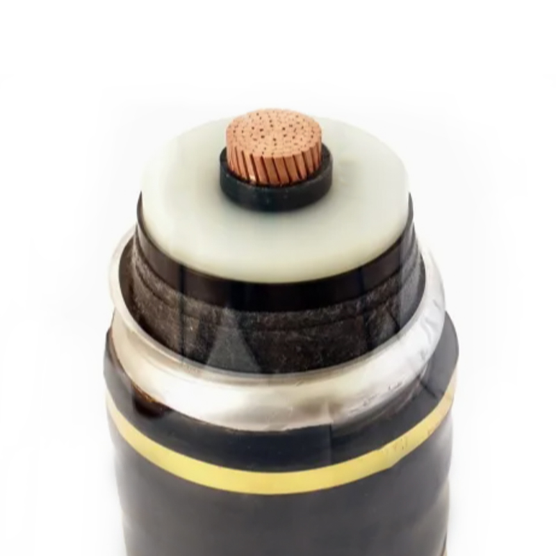 Bainha de alumínio ondulada do cabo da isolação de XLPE para a tensão avaliado de 64/110kV